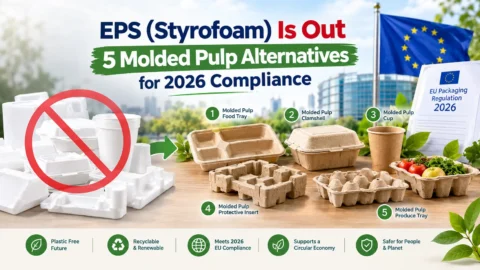 EPS (Styrofoam) Is Out: 5 Molded Pulp Alternatives That Pass 2026 Compliance