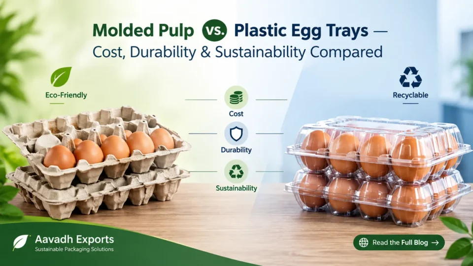 Molded Pulp vs. Plastic Egg Trays