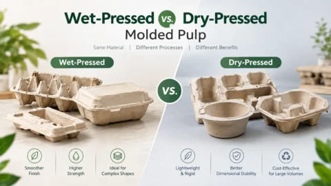 Wet-Pressed vs. Dry-Pressed Molded Pulp — What’s the Difference and Which Do You Need?